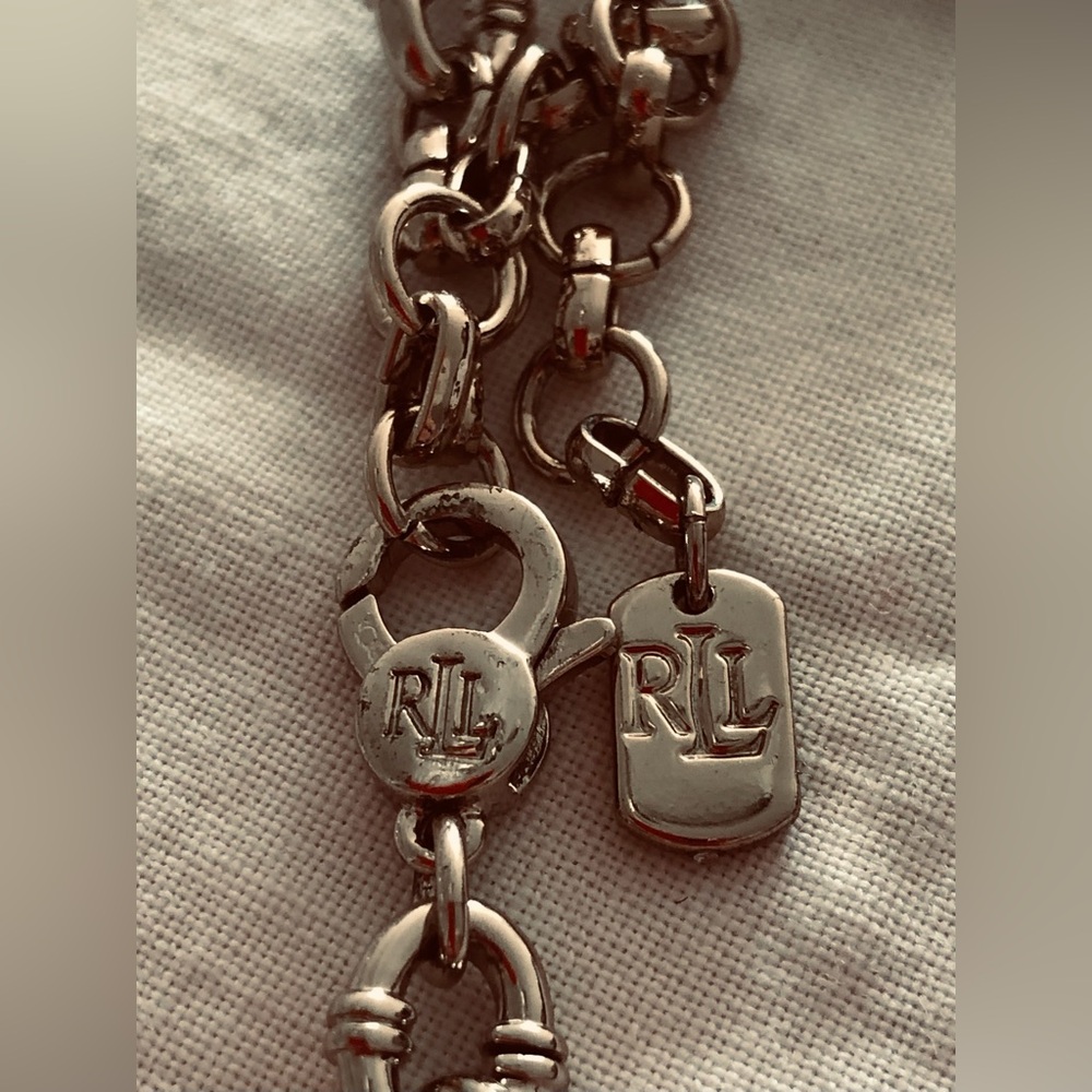 Ralph Lauren  Silver Chain Drop Necklace - Women Jewelry - Picture 4 of 7